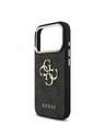 Guess Guess PU 4G Metal Logo Strap Stražnji Kućište za iPhone 18 Pro Black