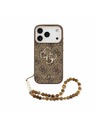 Guess Guess PU 4G Metal Logo Strap Stražnji Kućište za iPhone 18 Pro Brown