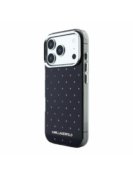 Karl Lagerfeld Karl Lagerfeld IML Rhinestones Allover Magsafe Stražnji Kućište za iPhone 18 Pro Black