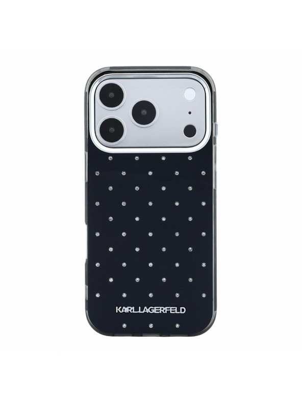 Karl Lagerfeld Karl Lagerfeld IML Rhinestones Allover Magsafe Stražnji Kućište za iPhone 18 Pro Black