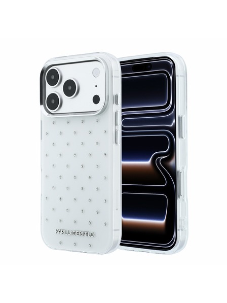Karl Lagerfeld Karl Lagerfeld IML Rhinestones Allover Magsafe Stražnji Kućište za iPhone 18 Pro White