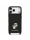 Karl Lagerfeld Karl Lagerfeld Saffiano Crossbody Remen Karl and Choupette Poklopac za iPhone 18 Pro Black