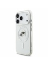 Karl Lagerfeld Karl Lagerfeld IML K&CH Heads Metal Frame MagSafe Stražnji poklopac za iPhone 18 Pro White