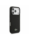 Lacoste Lacoste PVC Iconic Petit Pique Metal Logo MagSafe Stražnji poklopac za iPhone 18 Pro Black