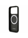 Lacoste Lacoste PVC Iconic Petit Pique Metal Logo MagSafe Stražnji poklopac za iPhone 18 Pro Black