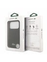 Lacoste Lacoste PVC Iconic Petit Pique Metal Logo MagSafe Stražnji poklopac za iPhone 18 Pro Black