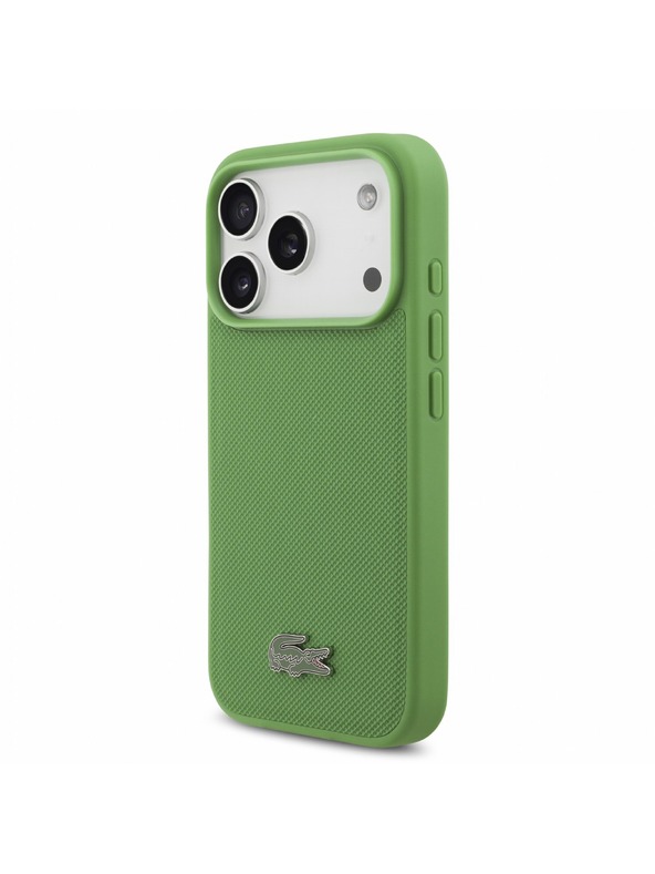 Lacoste Lacoste PVC Iconic Petit Pique Metal Logo MagSafe Stražnji poklopac za iPhone 18 Pro Estragon