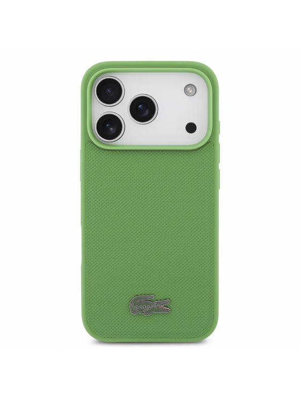 Lacoste Lacoste PVC Iconic Petit Pique Metal Logo MagSafe Stražnji poklopac za iPhone 18 Pro Estragon