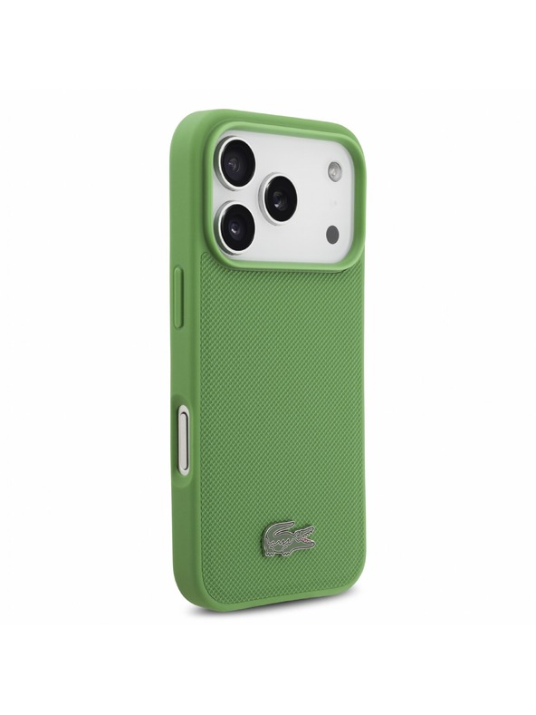 Lacoste Lacoste PVC Iconic Petit Pique Metal Logo MagSafe Stražnji poklopac za iPhone 18 Pro Estragon