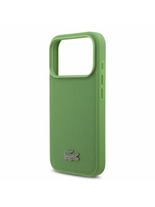 Lacoste Lacoste PVC Iconic Petit Pique Metal Logo MagSafe Stražnji poklopac za iPhone 18 Pro Estragon