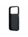 Guess Guess PU 4G Resin Metal Logo Stražnji poklopac za iPhone 18 Pro Max Black
