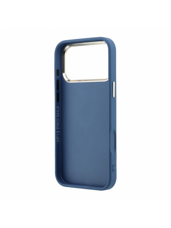 Guess Guess PU 4G Resin Metal Logo Stražnji poklopac za iPhone 18 Pro Max Blue