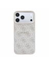 Guess Guess PU Leather 4G Gold Frame Embossed MagSafe Stražnji poklopac za iPhone 18 Pro Max Pink