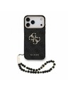 Guess Guess PU 4G Metal Logo Remen Stražnji poklopac za iPhone 18 Pro Max Black