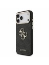 Guess Guess PU 4G Metal Logo Remen Stražnji poklopac za iPhone 18 Pro Max Black