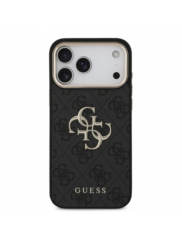 Guess Guess PU 4G Metal Logo Remen Stražnji poklopac za iPhone 18 Pro Max Black