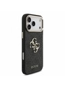 Guess Guess PU 4G Metal Logo Remen Stražnji poklopac za iPhone 18 Pro Max Black
