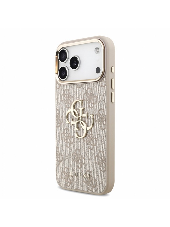 Guess Guess PU 4G Metal Logo Remen Stražnji poklopac za iPhone 18 Pro Max Pink