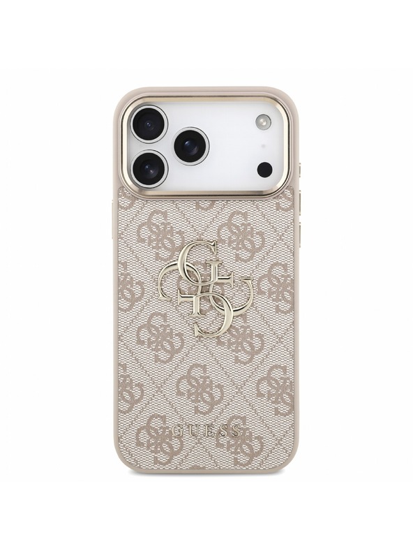 Guess Guess PU 4G Metal Logo Remen Stražnji poklopac za iPhone 18 Pro Max Pink