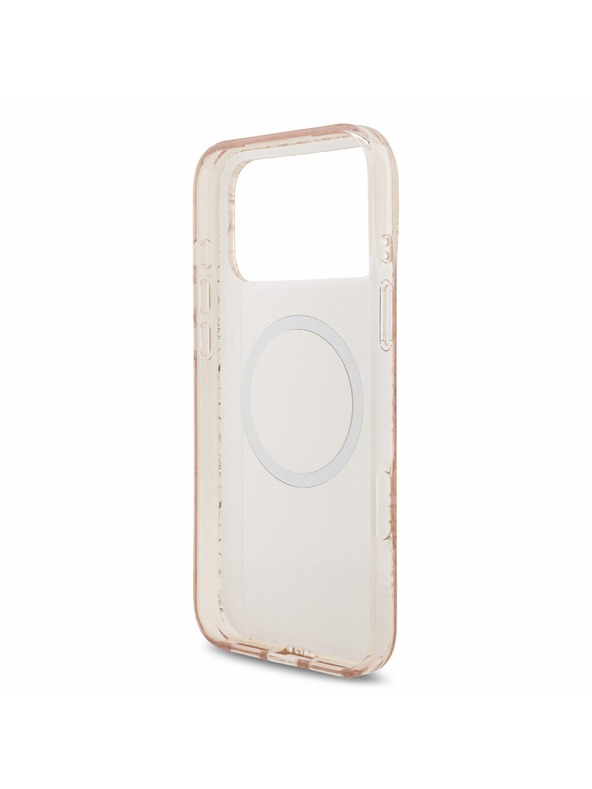 Guess Guess IML Flowers Allover Remen MagSafe Stražnji poklopac za iPhone 18 Pro Max Pink