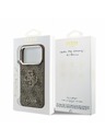 Guess Guess PU 4G Resin Metal Logo Stražnji poklopac za iPhone 18 Pro Max Brown