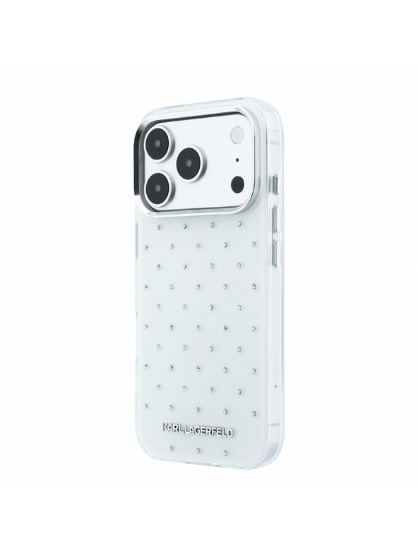 Karl Lagerfeld Karl Lagerfeld IML Rhinestones Allover Magsafe Stražnji poklopac za iPhone 18 Pro Max White