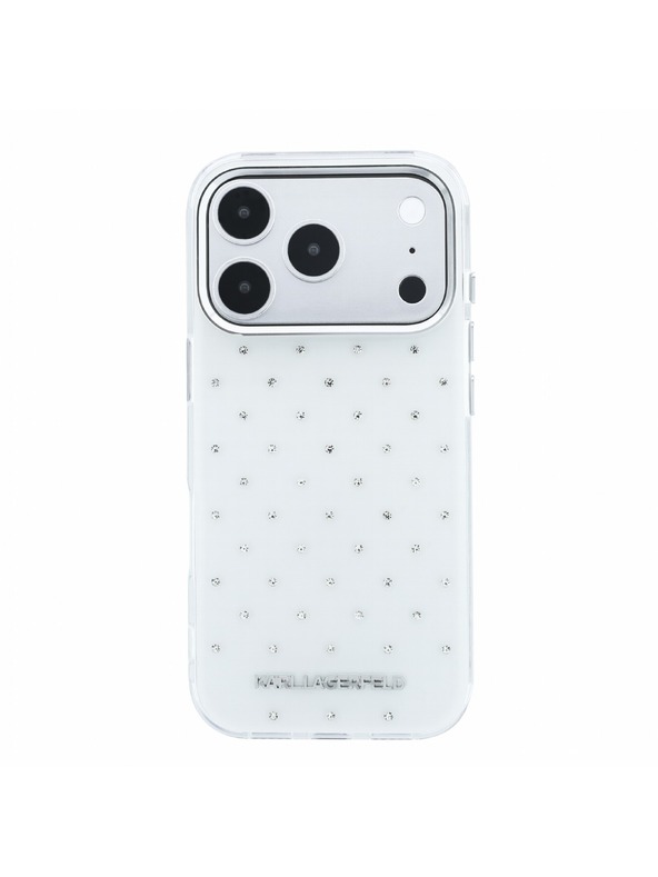 Karl Lagerfeld Karl Lagerfeld IML Rhinestones Allover Magsafe Stražnji poklopac za iPhone 18 Pro Max White