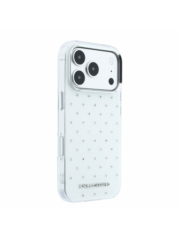 Karl Lagerfeld Karl Lagerfeld IML Rhinestones Allover Magsafe Stražnji poklopac za iPhone 18 Pro Max White