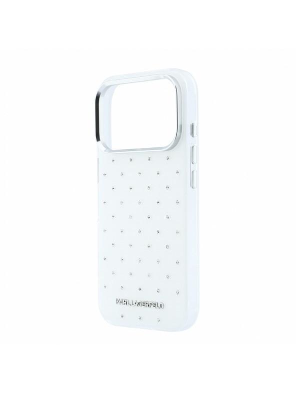 Karl Lagerfeld Karl Lagerfeld IML Rhinestones Allover Magsafe Stražnji poklopac za iPhone 18 Pro Max White