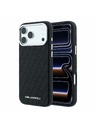 Karl Lagerfeld Karl Lagerfeld PU Grained Allover Semi Wrap Magsafe Stražnji poklopac za iPhone 18 Pro Max Black