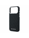 Karl Lagerfeld Karl Lagerfeld PU Grained Allover Semi Wrap Magsafe Stražnji poklopac za iPhone 18 Pro Max Black