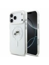 Karl Lagerfeld Karl Lagerfeld IML K&CH Heads Metal Frame MagSafe Stražnji poklopac za iPhone 18 Pro Max White