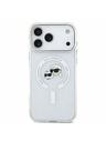 Karl Lagerfeld Karl Lagerfeld IML K&CH Heads Metal Frame MagSafe Stražnji poklopac za iPhone 18 Pro Max White
