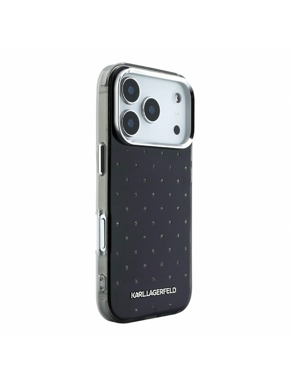 Karl Lagerfeld Karl Lagerfeld IML Rhinestones Allover Magsafe Stražnji poklopac za iPhone 18 Pro Max Black
