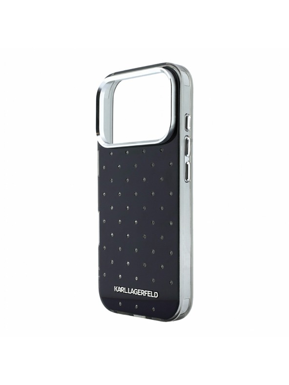 Karl Lagerfeld Karl Lagerfeld IML Rhinestones Allover Magsafe Stražnji poklopac za iPhone 18 Pro Max Black