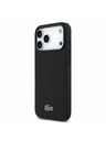 Lacoste Lacoste PVC Iconic Petit Pique Metal Logo MagSafe Stražnji poklopac za iPhone 18 Pro Max Black