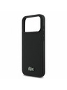 Lacoste Lacoste PVC Iconic Petit Pique Metal Logo MagSafe Stražnji poklopac za iPhone 18 Pro Max Black