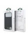 Lacoste Lacoste PVC Iconic Petit Pique Metal Logo MagSafe Stražnji poklopac za iPhone 18 Pro Max Black