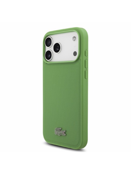 Lacoste Lacoste PVC Iconic Petit Pique Metal Logo MagSafe Stražnji poklopac za iPhone 18 Pro Max Estragon