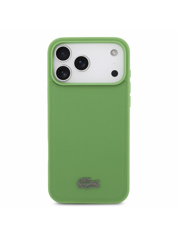 Lacoste Lacoste PVC Iconic Petit Pique Metal Logo MagSafe Stražnji poklopac za iPhone 18 Pro Max Estragon