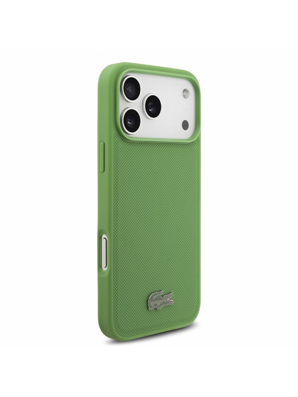 Lacoste Lacoste PVC Iconic Petit Pique Metal Logo MagSafe Stražnji poklopac za iPhone 18 Pro Max Estragon