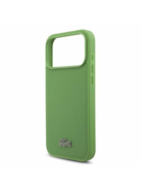 Lacoste Lacoste PVC Iconic Petit Pique Metal Logo MagSafe Stražnji poklopac za iPhone 18 Pro Max Estragon
