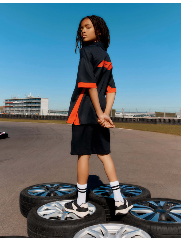 Marks & Spencer Polo top Formula 1® od mrežastog materijala (6–16 godina) Marks & Spencer crna