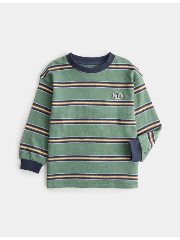 Marks & Spencer Prugasti top sa teksturom, od čiste pamuke (2–8 godina) Marks & Spencer zelena