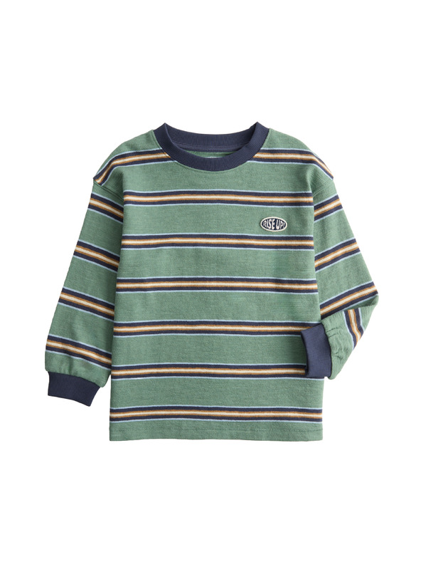 Marks & Spencer Prugasti top sa teksturom, od čiste pamuke (2–8 godina) Marks & Spencer zelena