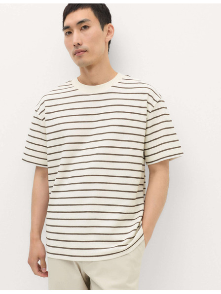 Marks & Spencer Breton majica sa teksturom i visokim udjelom pamuka Marks & Spencer smeđa
