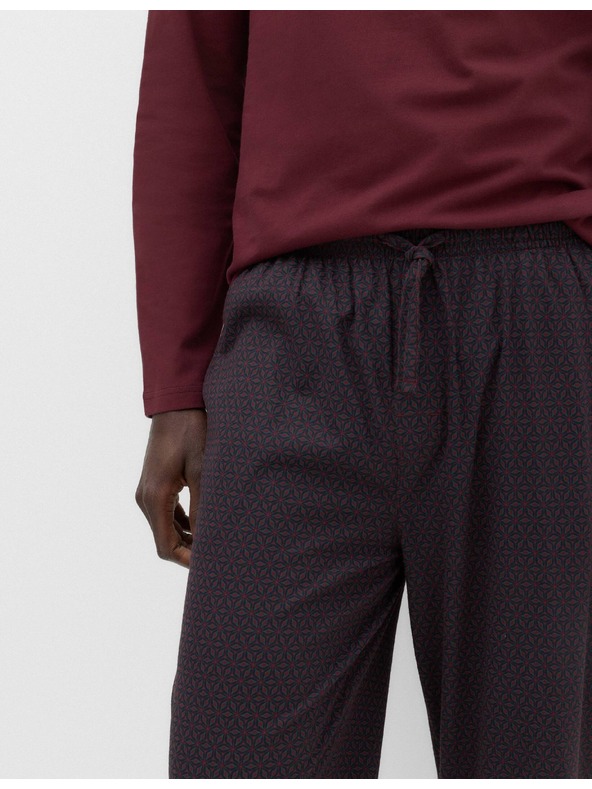 Marks & Spencer Pidžama komplet od 100% pamuka sa geometrijskim printom Marks & Spencer crvena