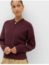 Marks & Spencer Pleteni bomber cardigan na rajsferšlus Marks & Spencer crvena