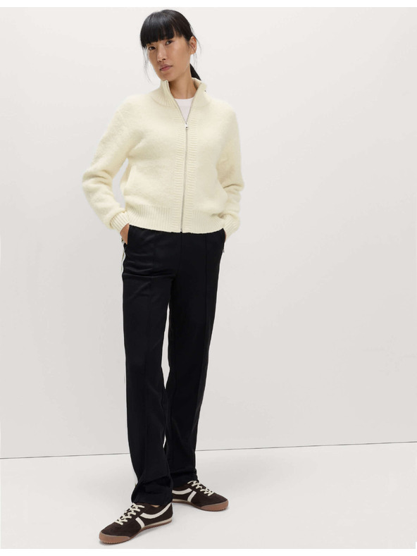 Marks & Spencer Bomber cardigan sa stojećim ovratnikom od bukleta i vune Marks & Spencer kremasta