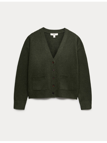 Marks & Spencer Cardigan sa dugmadima od zračnog pređa sa V izrezom Marks & Spencer zelena